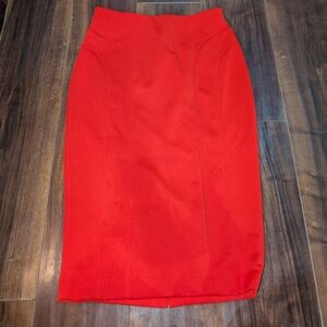 VINTAGE • The Limited Bold Red Pencil Skirt